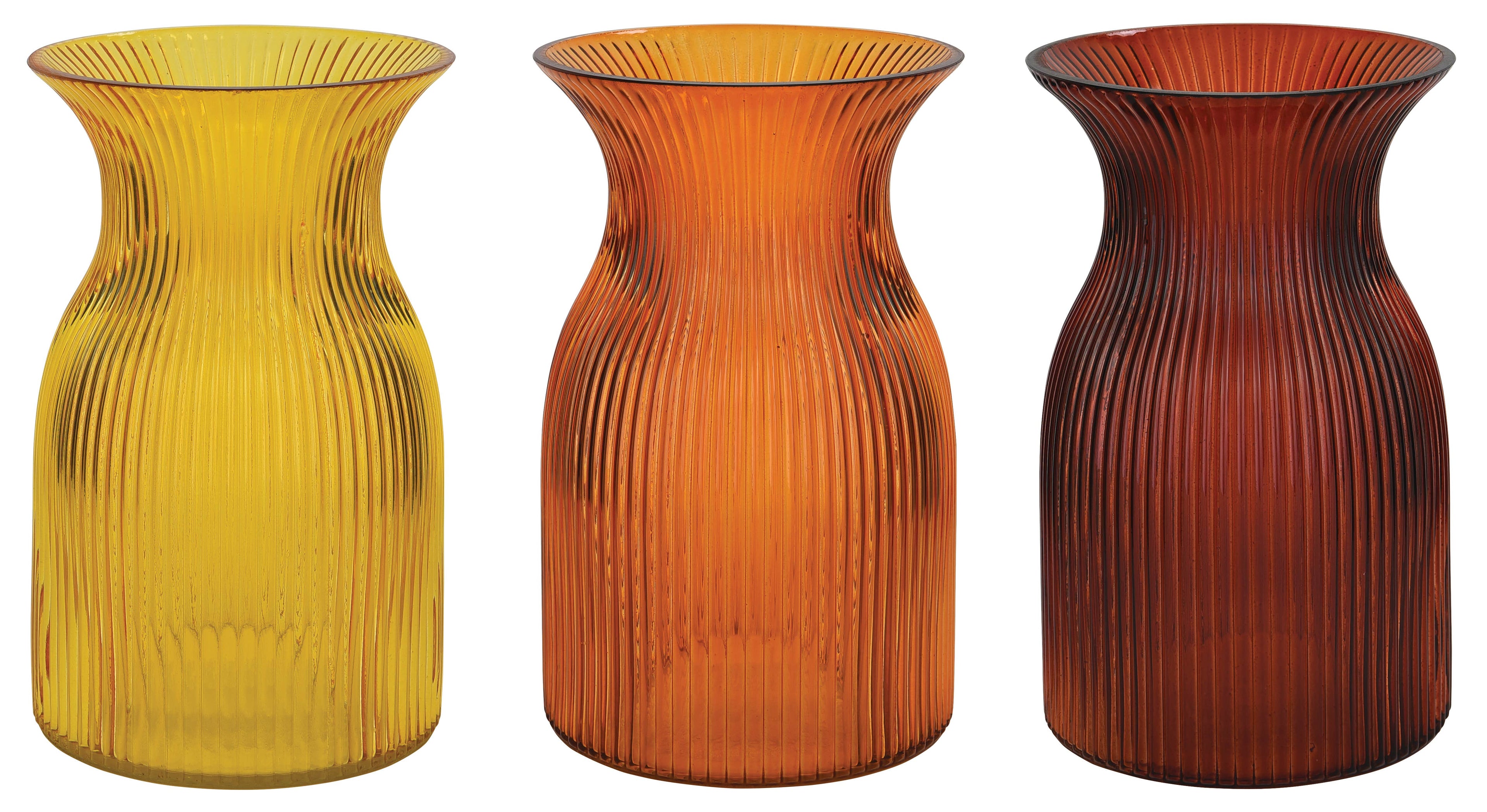 7.25 Penelope Fire Glass Vase, Assorted