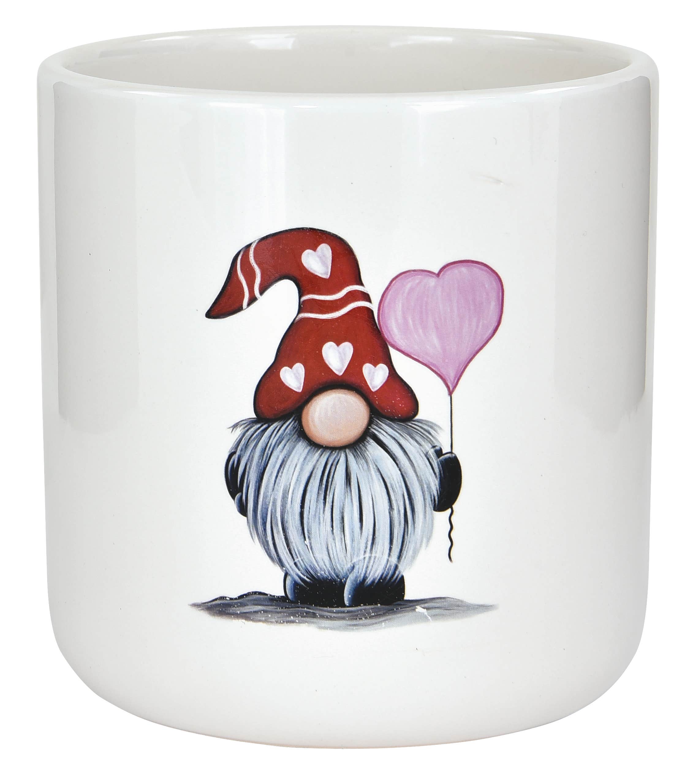 4.5 Ceramic Gnome with Balloon Pot