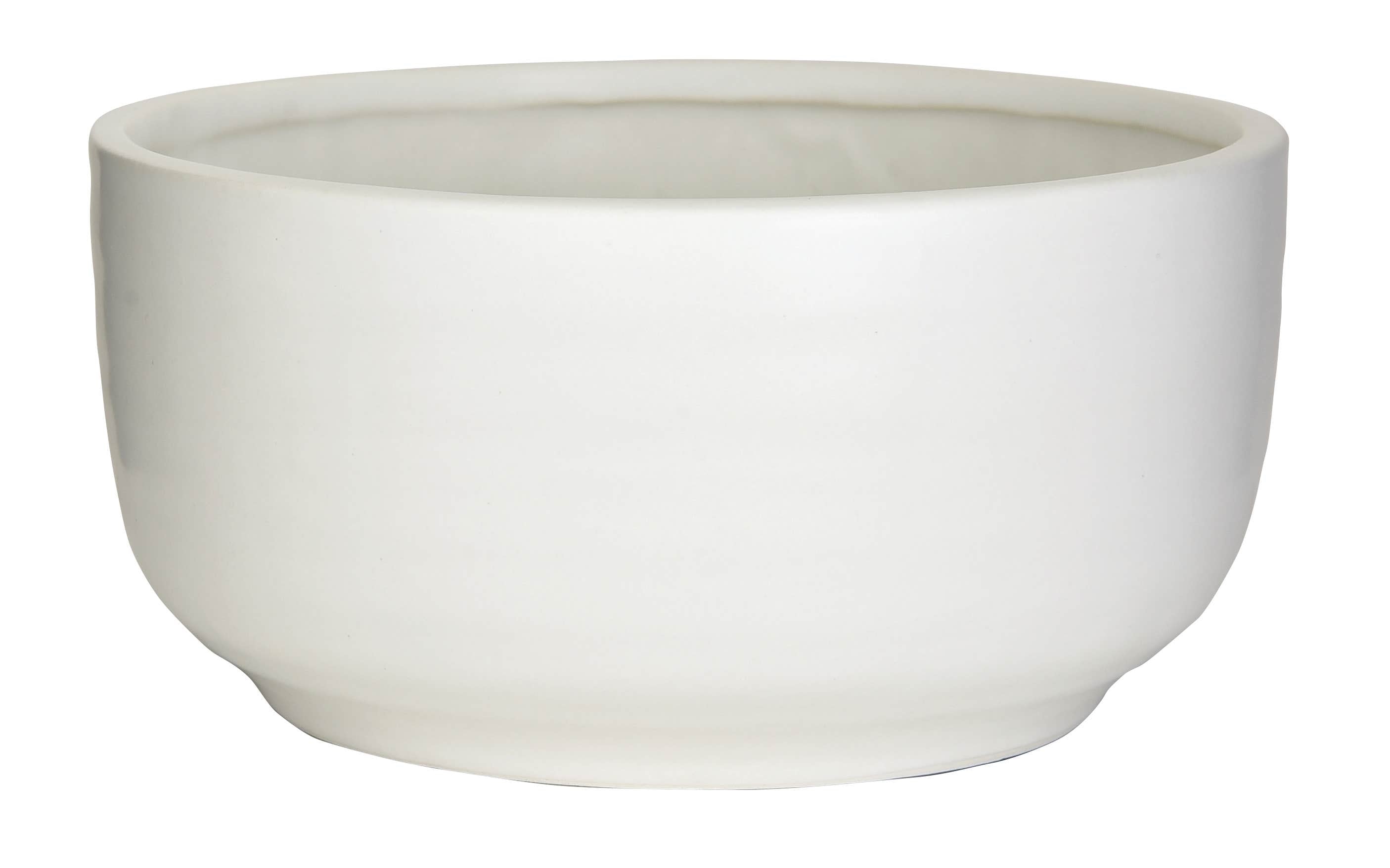 6 White Round Ceramic Bowl