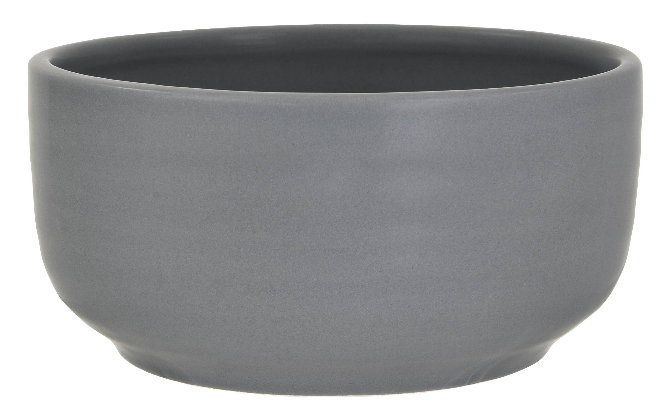 6 Gray Round Ceramic Bowl