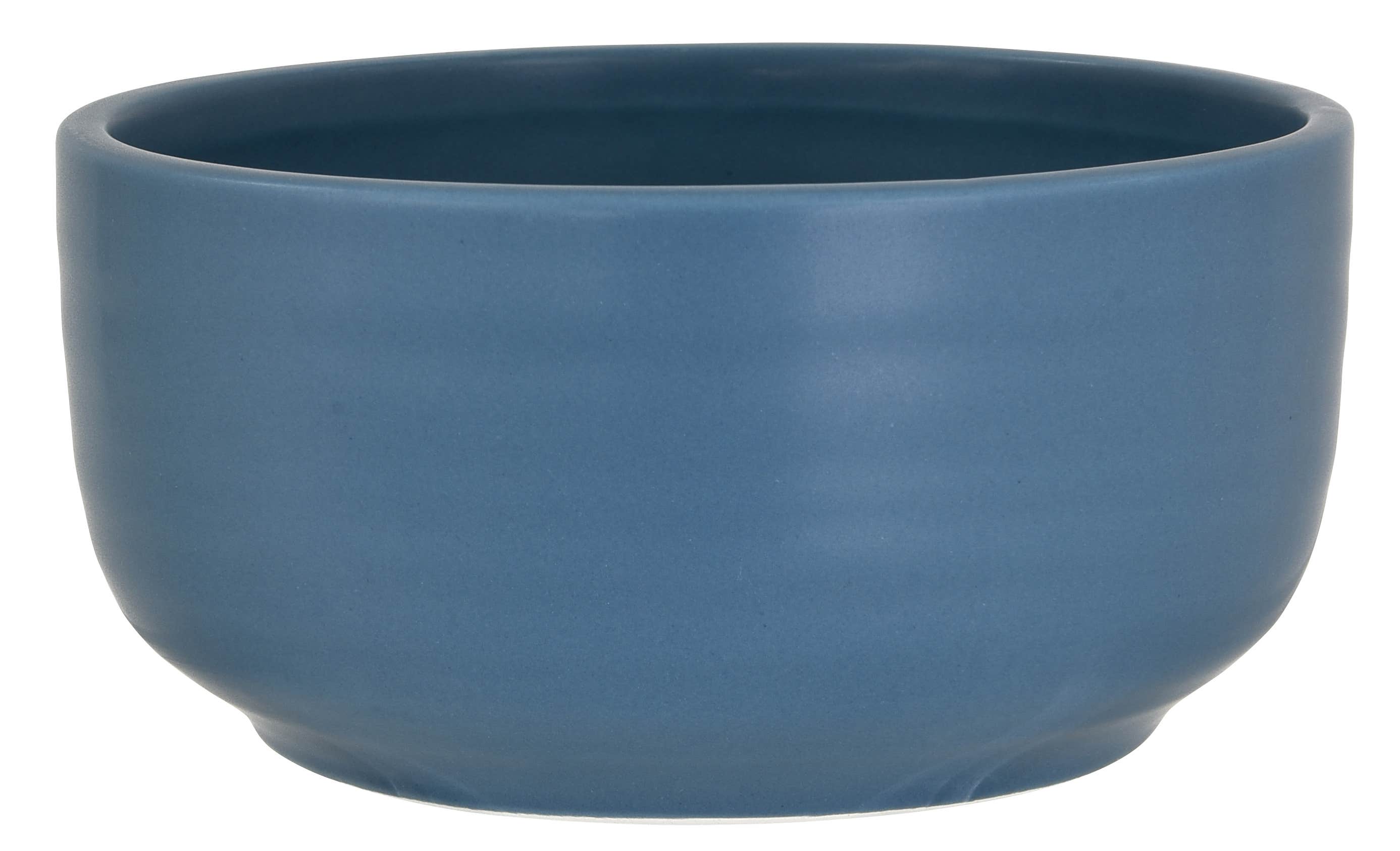 6 French Blue Round Ceramic Bowl