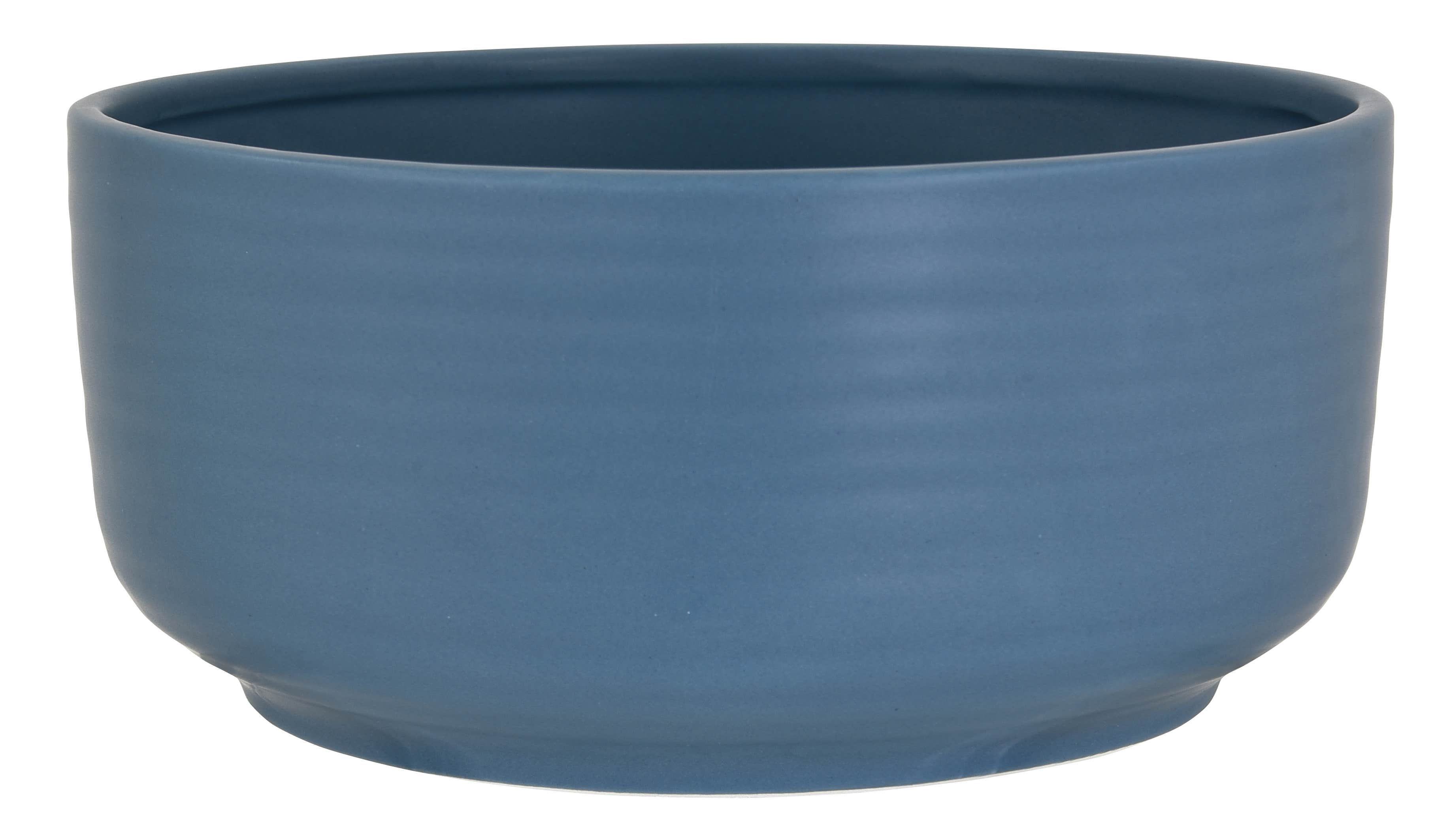 8 French Blue Round Ceramic Bowl