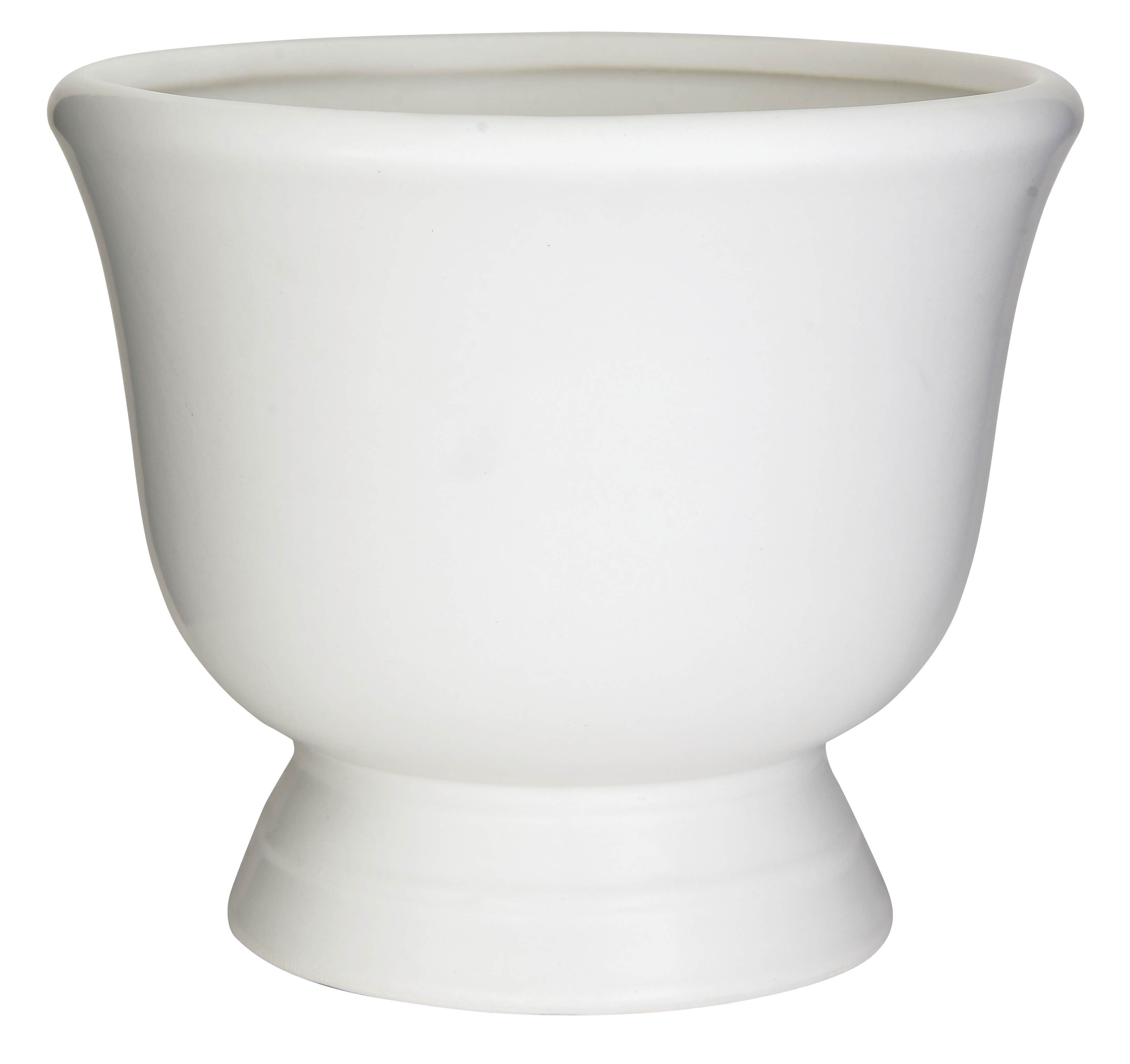 7 White Pedestal Urn