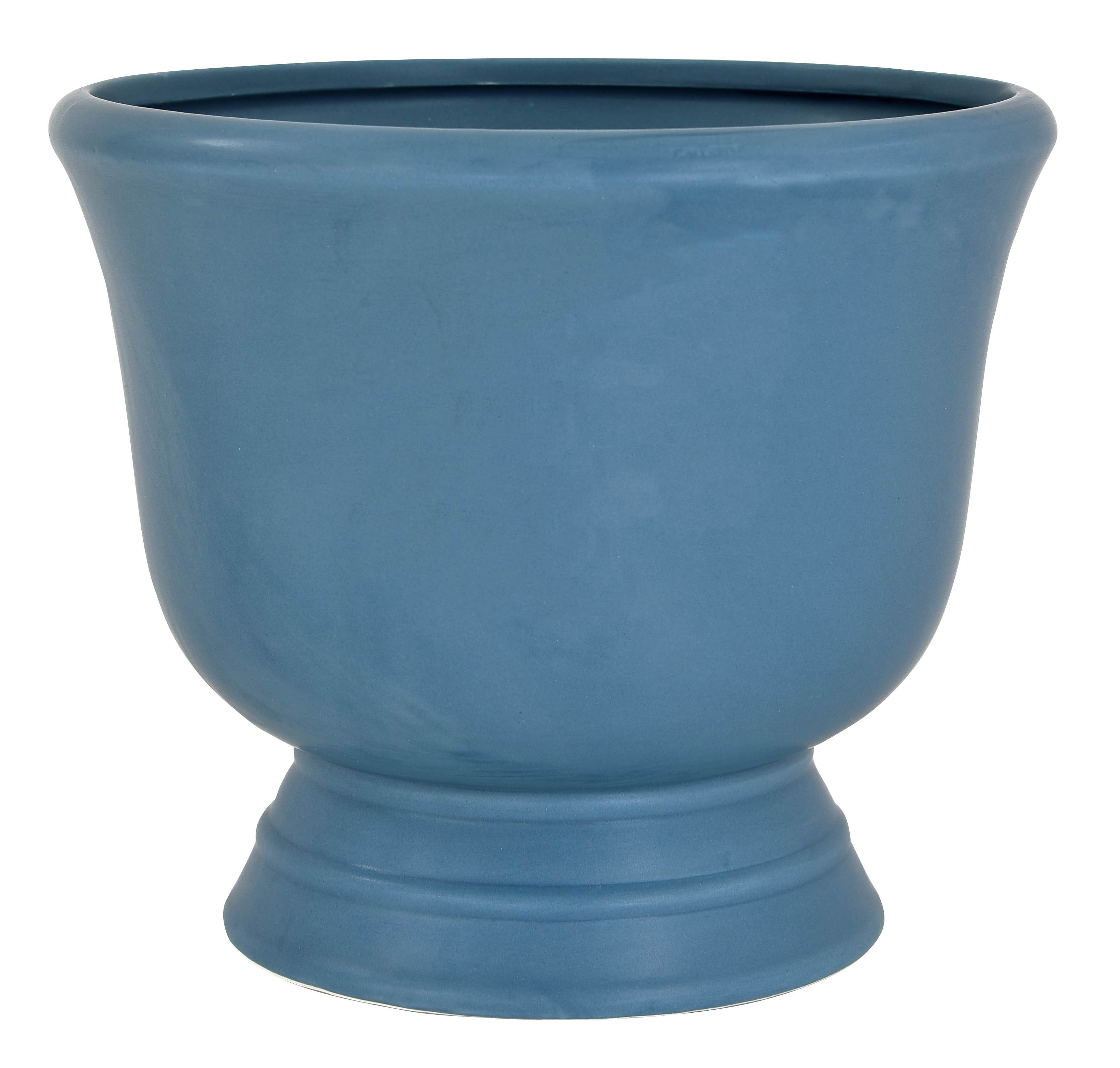 7 French Blue Pedestal Urn