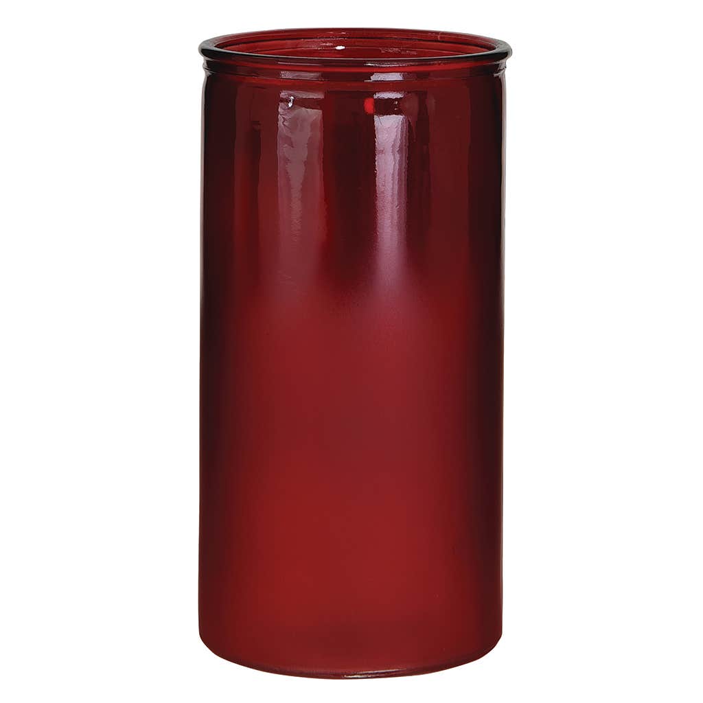 3.25 x 8 Round Two-Tone Red Cylinder