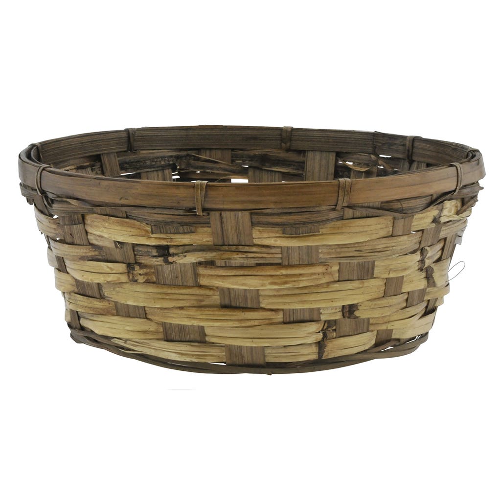 10 Assorted Rattan Dish Garden Basket