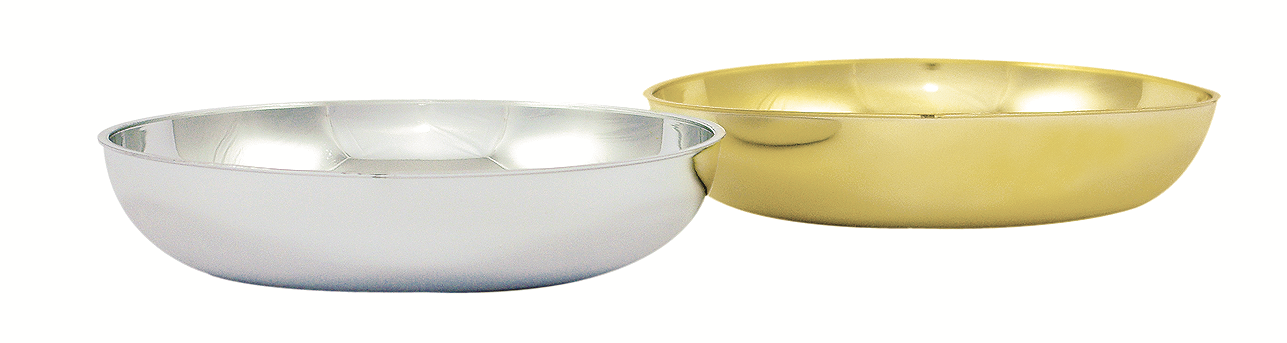5.75 Round Silver Plastic Design Dish