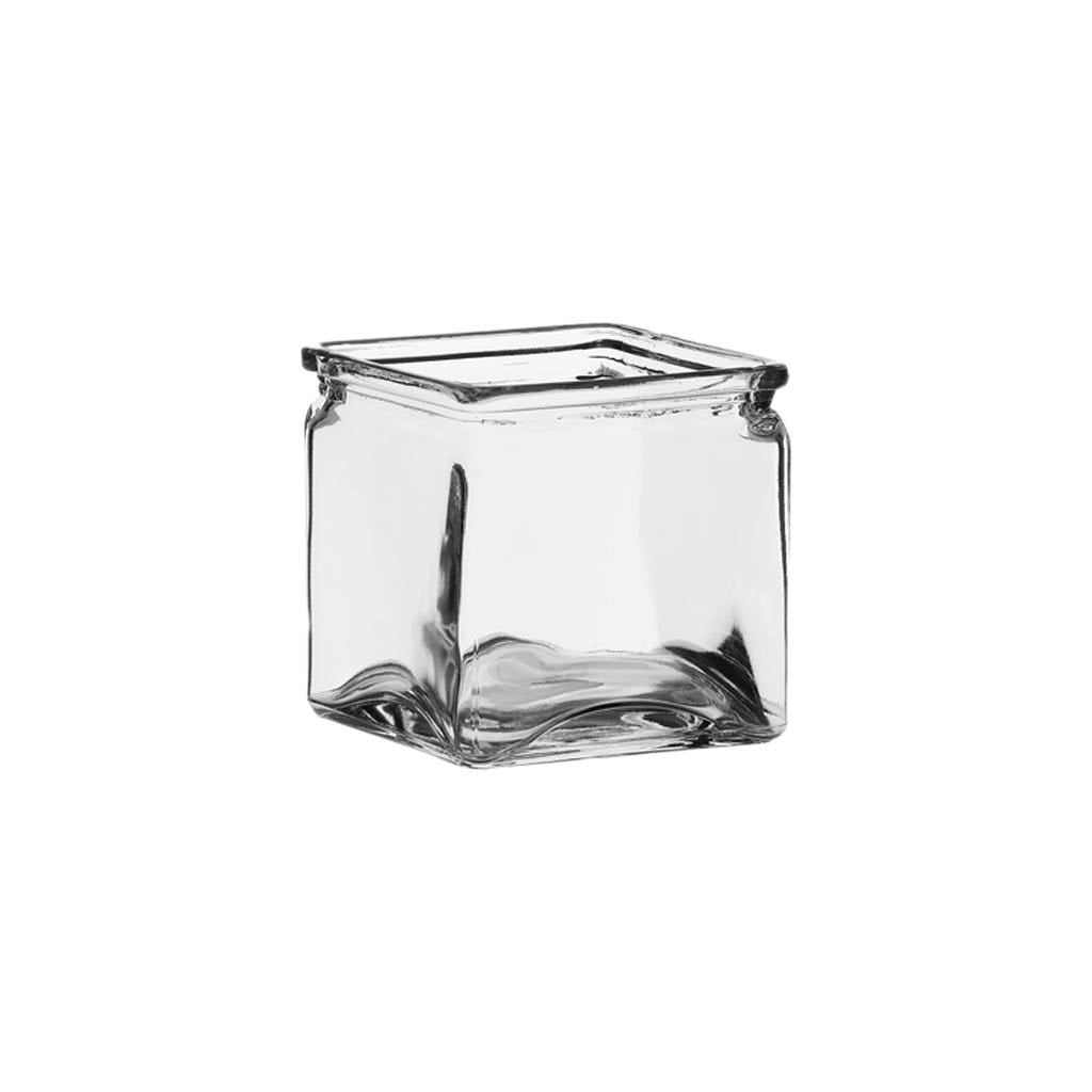 4 Square Clear Cubes, 12-Case