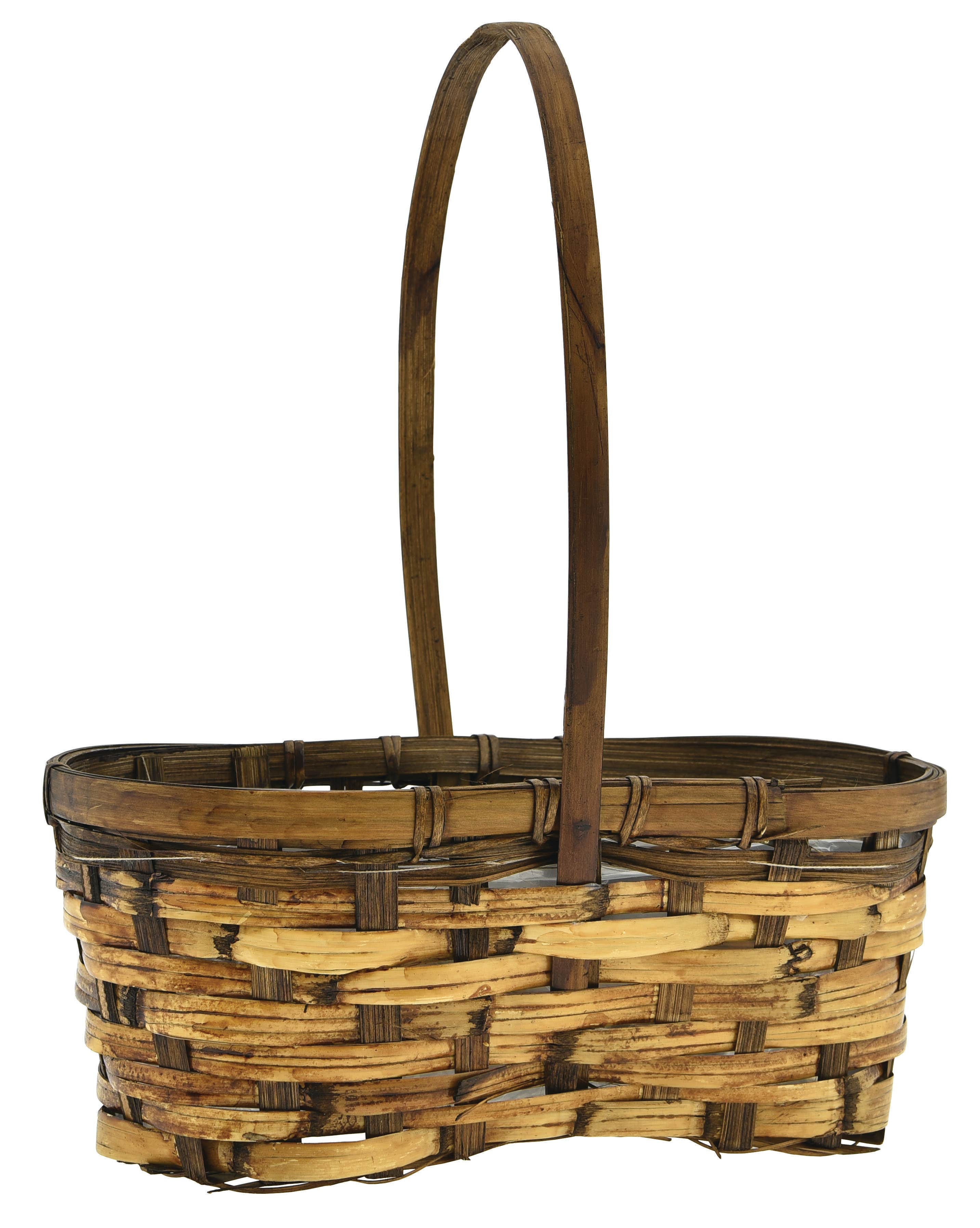 10 Dark Rattan Peanut Basket