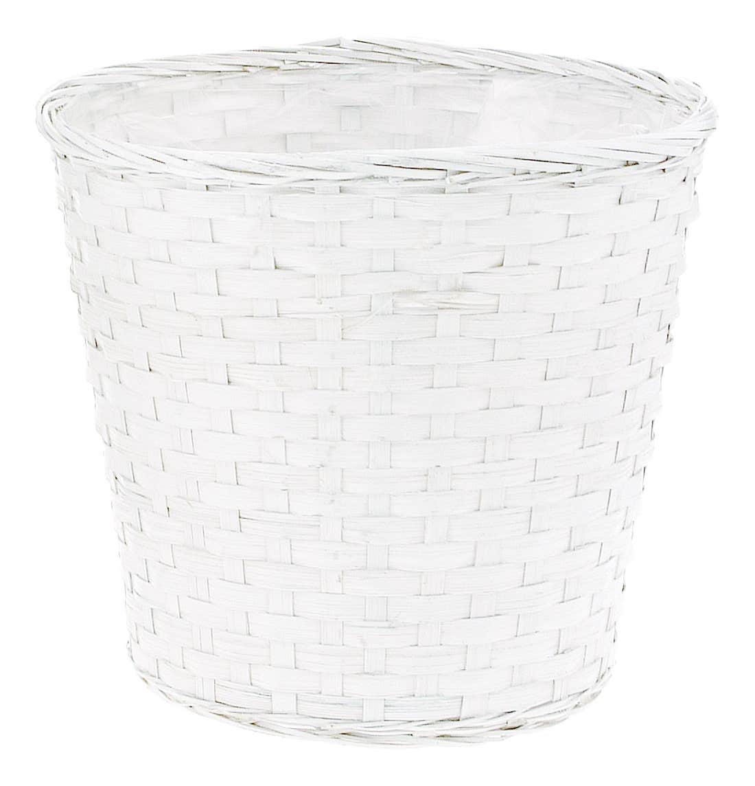 8 White Bamboo Pot Cover