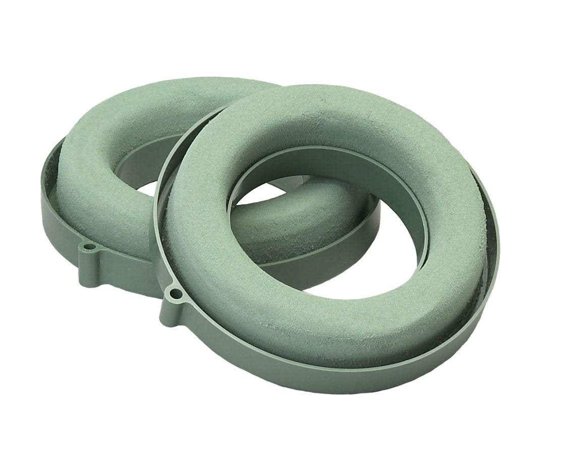 6 Green Foam Ring Holders, 2-Pack
