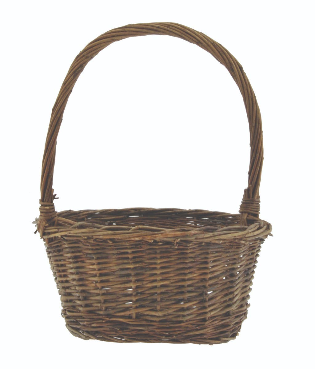 8 Round Unpeeled Willow Basket