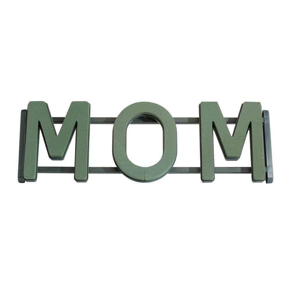 31x10.5x2 Green Floral Foam Mom Frame