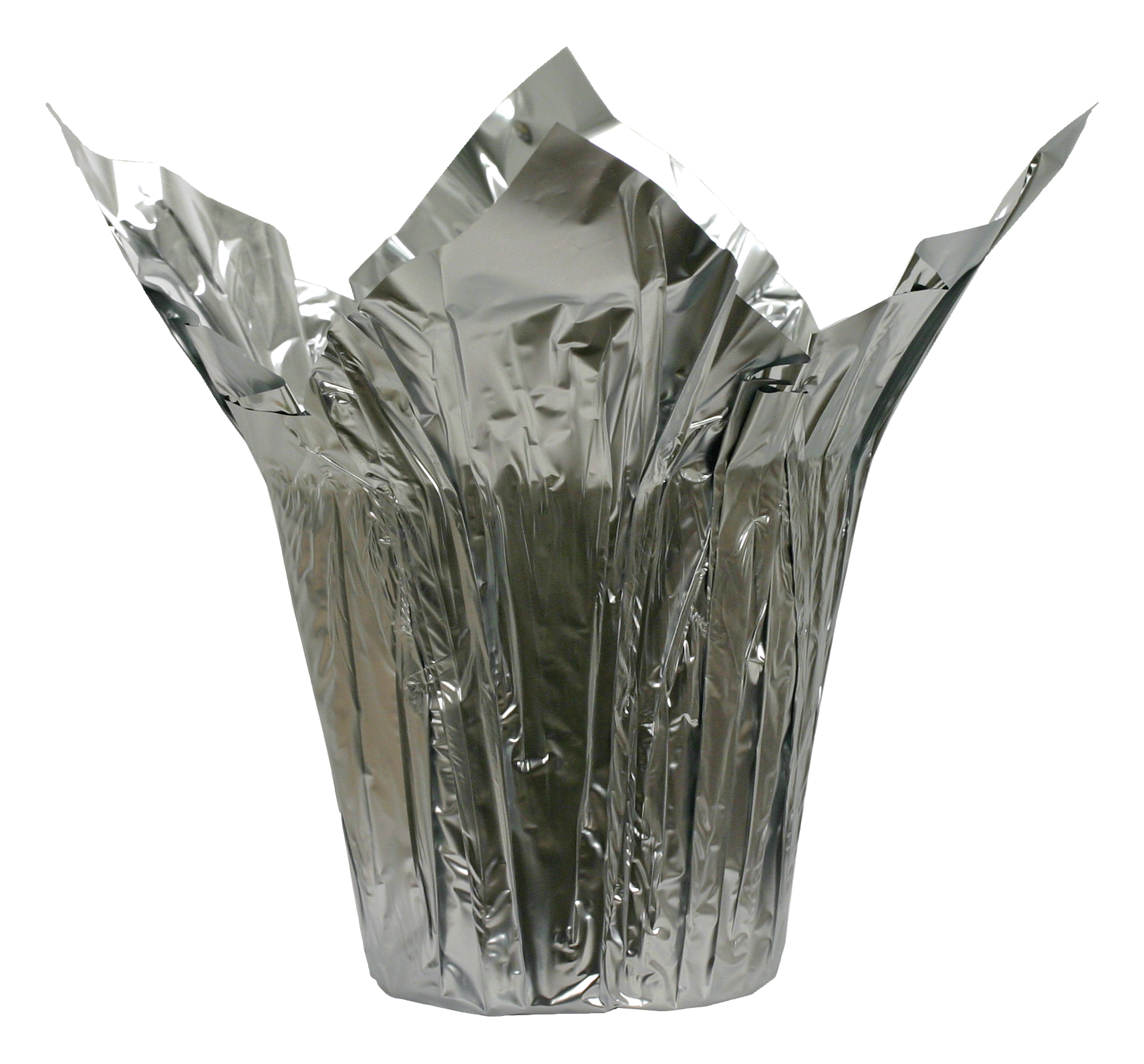 6 Metallic Silver Pot Covers, 50-Pack