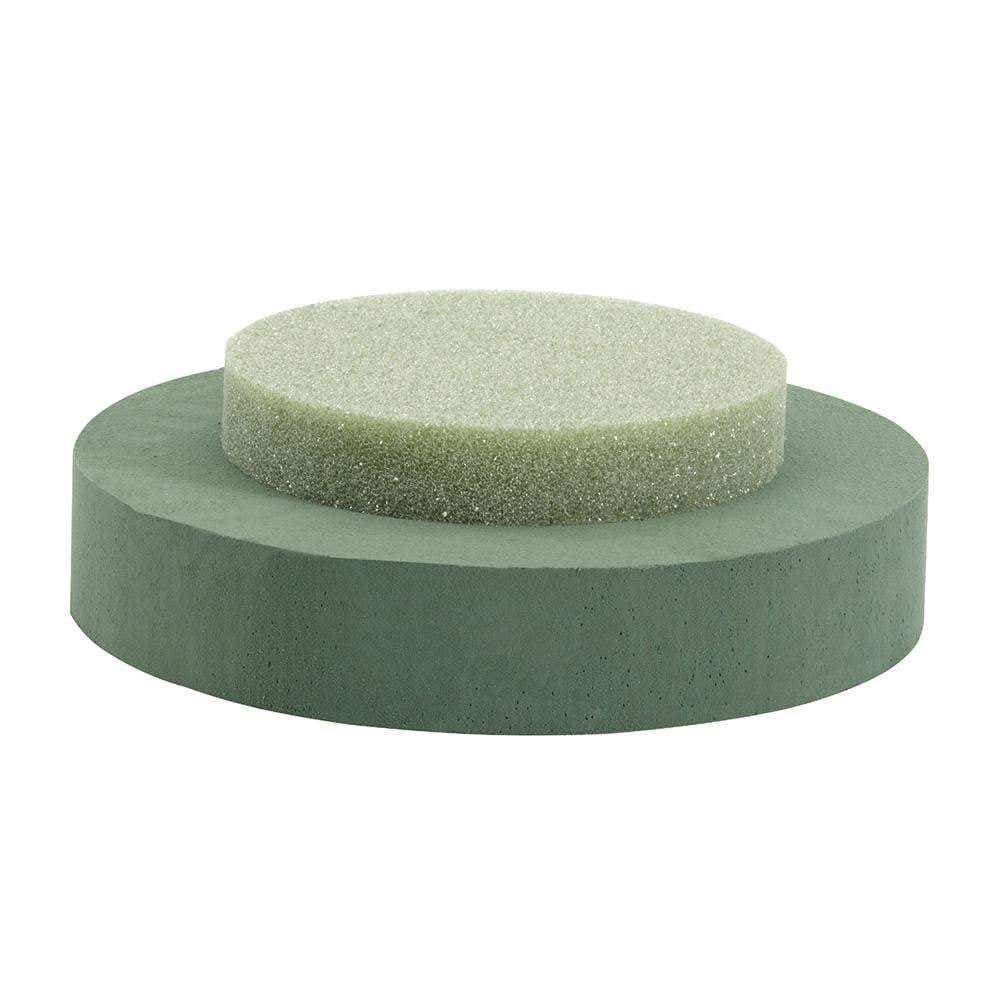 13 Round Green Floral Foam Riser