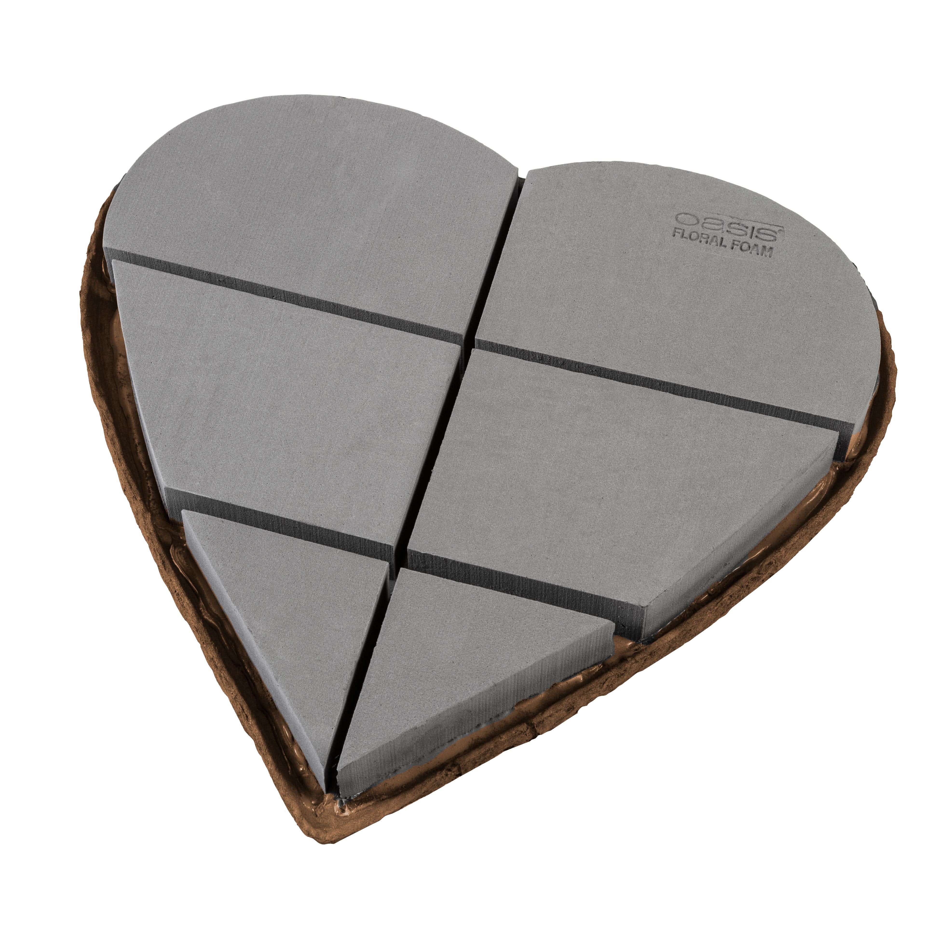 18 OASIS Midnight Mache Solid Heart, 4-Case