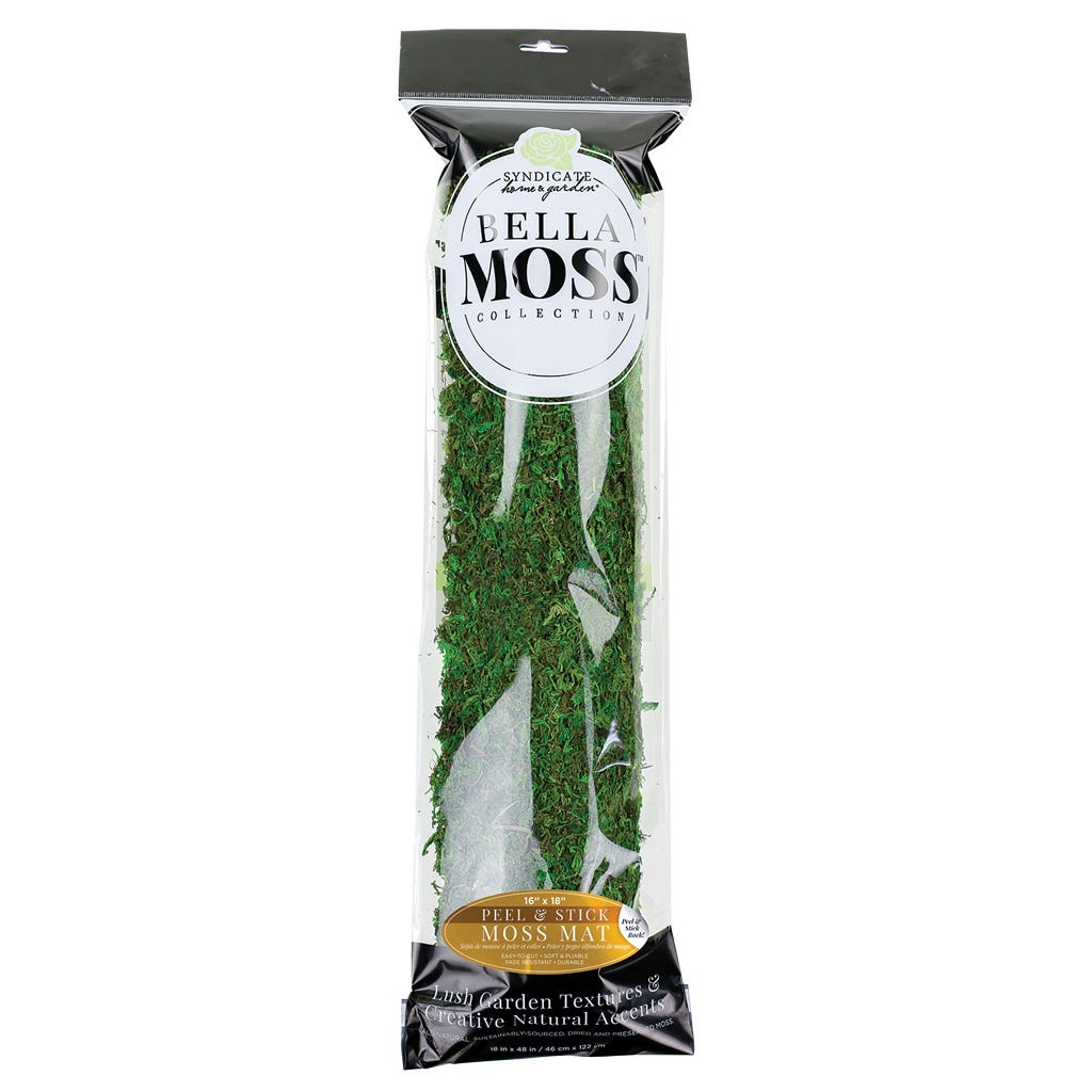 18 x 48 Green Peel Stick Moss Mat