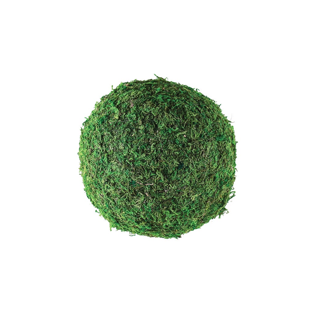 6 Green Moss Sphere