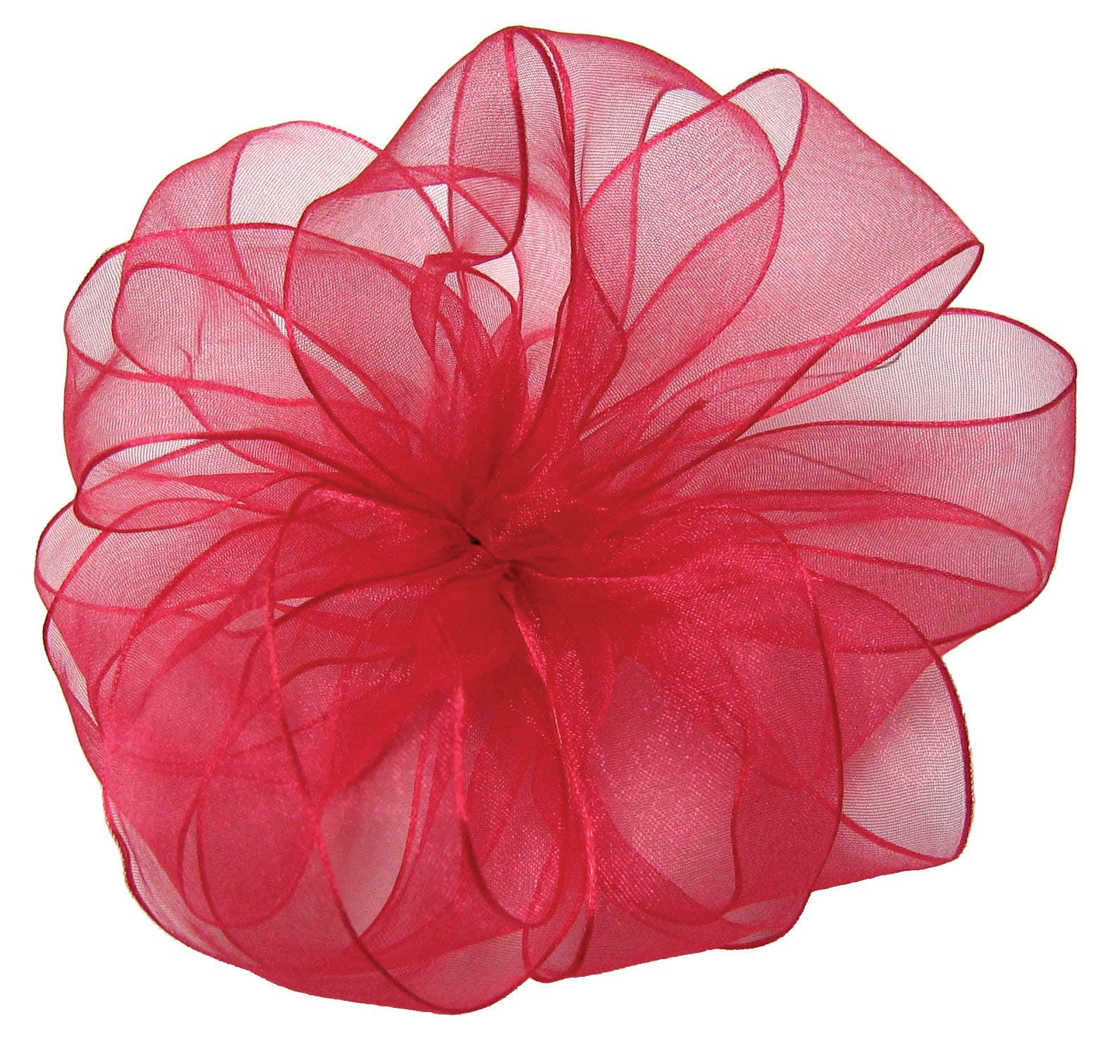 #3 Fuchsia Wired Sheer Ribbon, 25-Yards