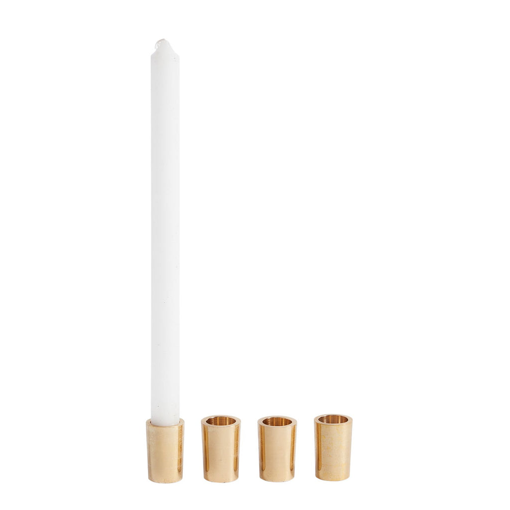 1x1.75 Gold Tune Metal Candlesticks, 20