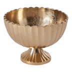 8.5 x 6.25 Gold Scallop Compote, 8-Case