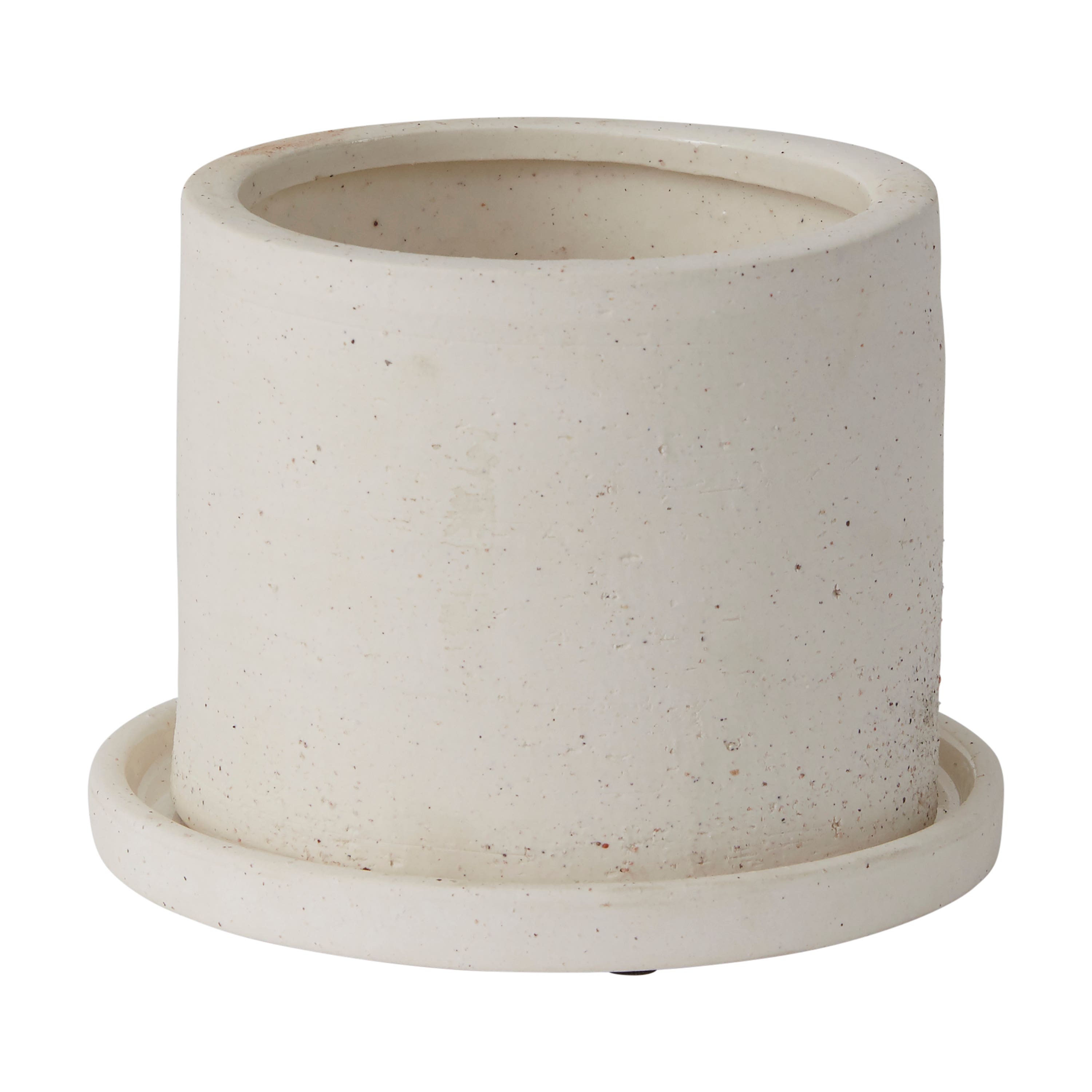 5.5 x 4.25 Easton White Ceramic Pot
