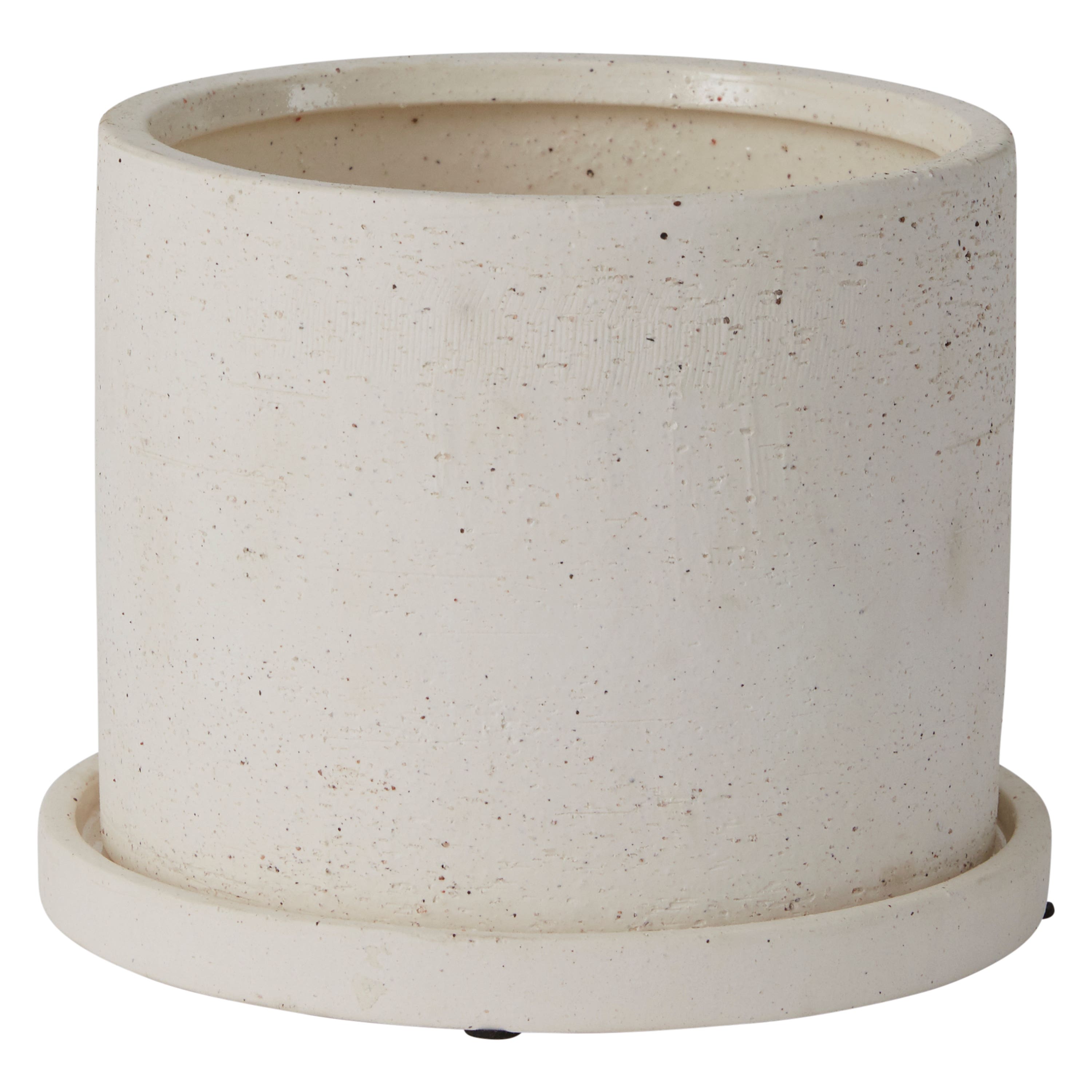 7.5 x 5.75 Easton White Ceramic Pot