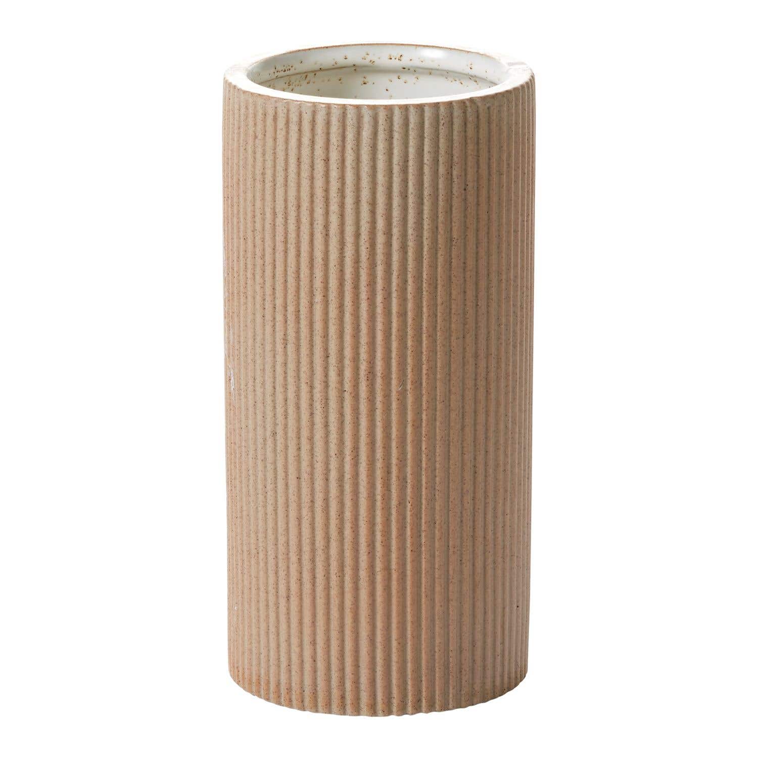 4 x 8 Morrigan Tan Ceramic Vases, 16
