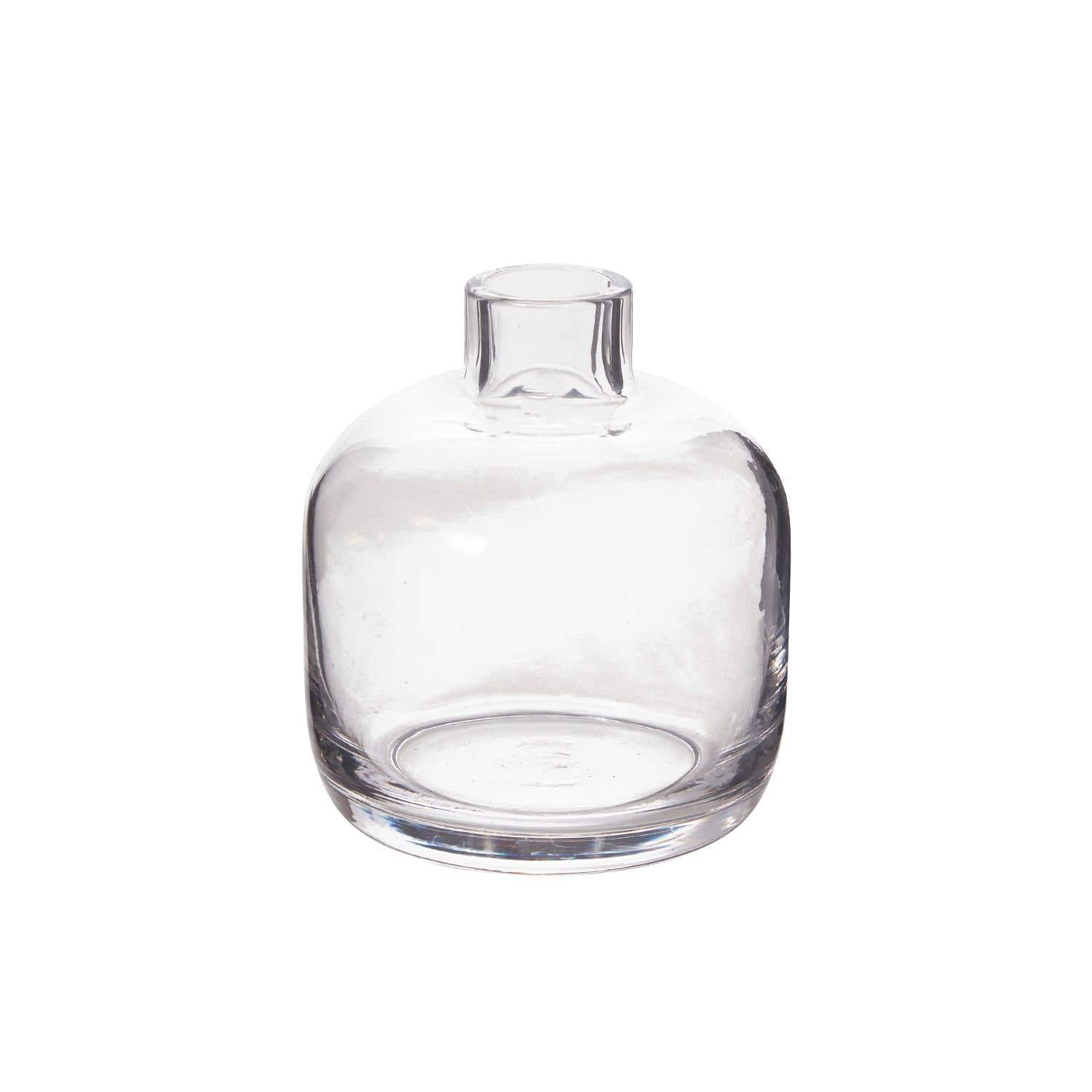 3.5 x 4.5 Chim Clear Glass Vase
