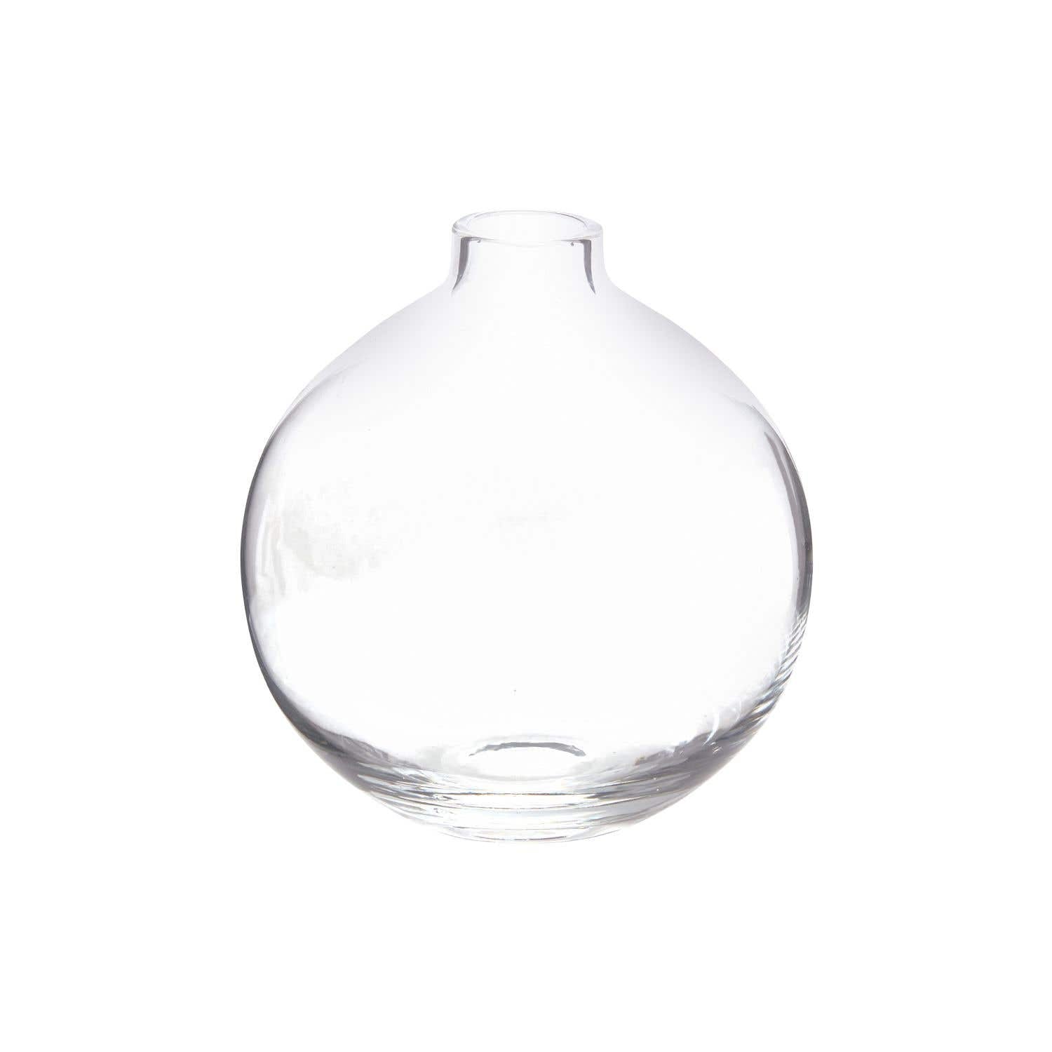5 X 5.75 Chim Clear Glass Vase