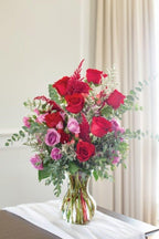 7 Clear Sweetheart Vases, 12-Case