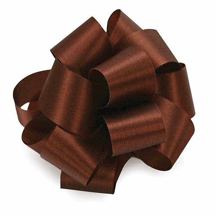 #9 Chocolate Brown Satin Ribbon, 100Yds