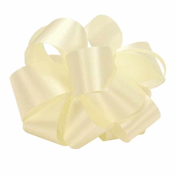 #9 Eggshell White Satin Ribbon, 100-Yds