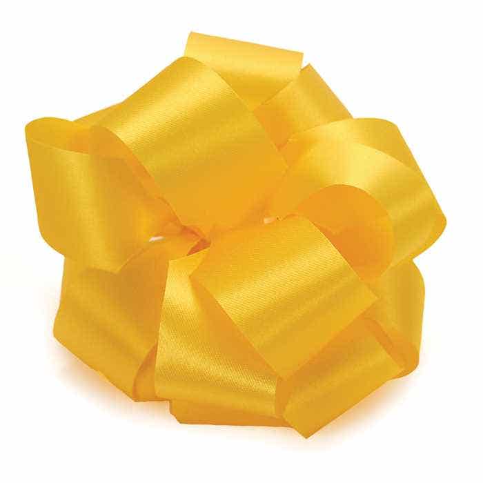 #40 Golden Yellow Satin Ribbon, 50-Yards