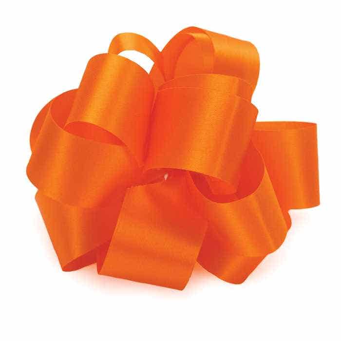 #9 Orange Satin Ribbon, 100-Yards