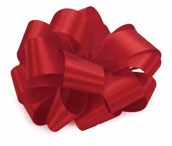 #40 Red Satin Ribbon, 50-Yards