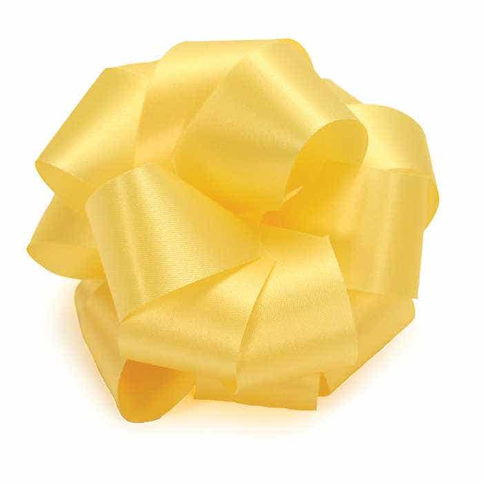 #40 Yellow Satin Ribbon, 50-Yards