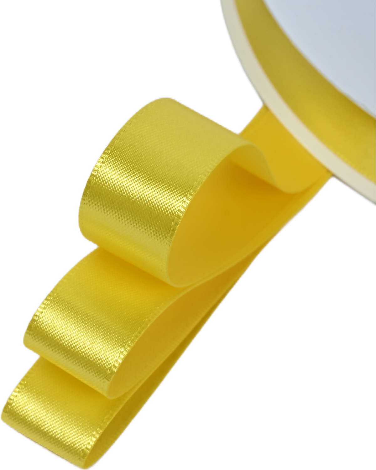 #3 Lemon Double-Face Satin, 50-Yards