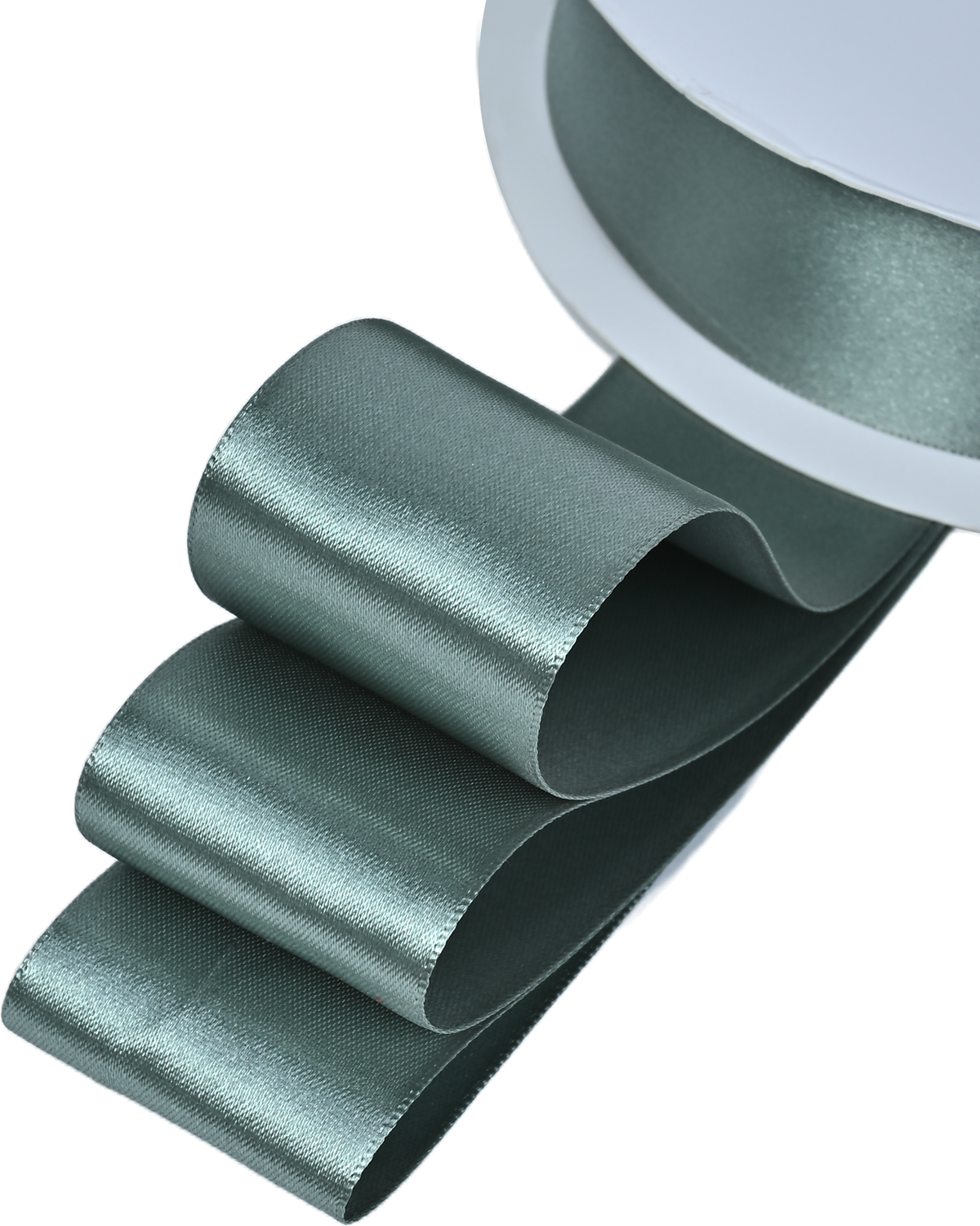 #9 Dark Shale Gray Double-Face Satin, 50-Yards