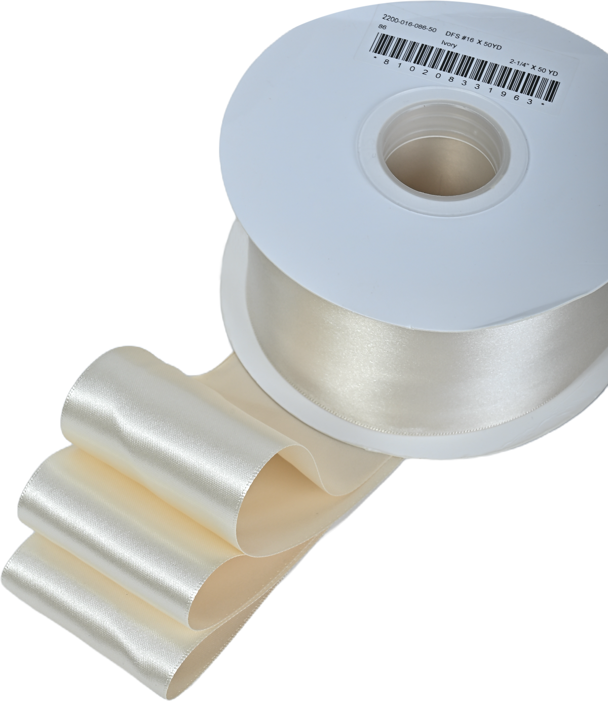 #16 Ivory Double-Face Satin, 50-Yards