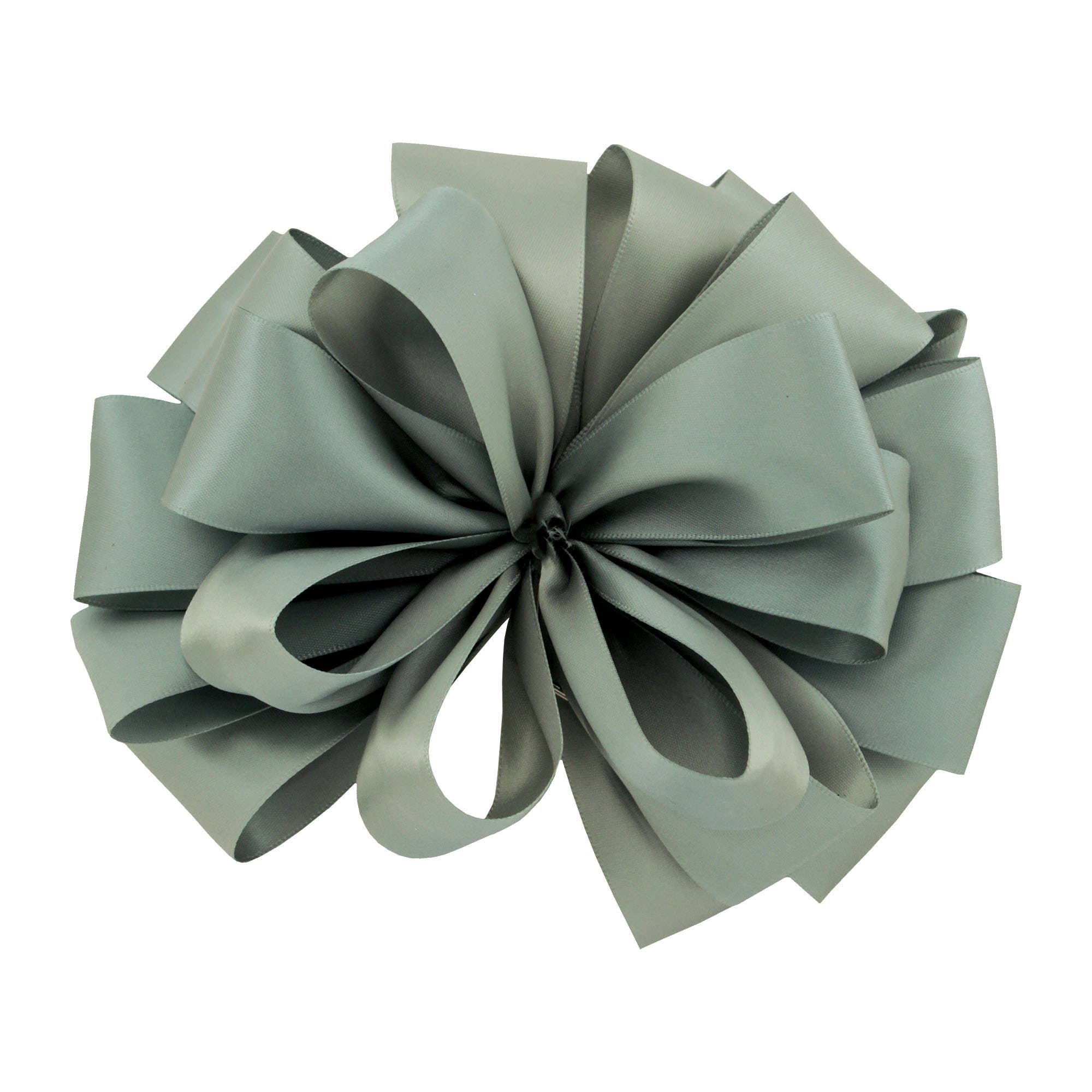 #9 Gray Double Face Satin Ribbon, 50-Yds