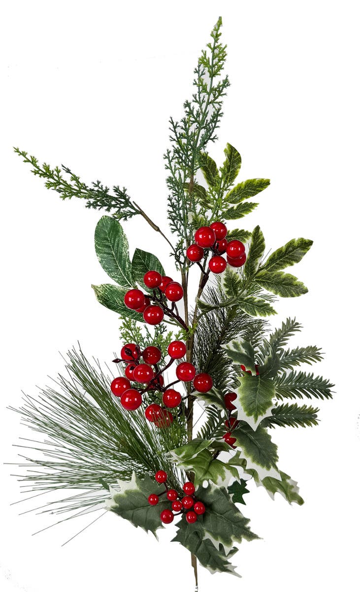 12 x 32 Red Green Holly Woods Spray