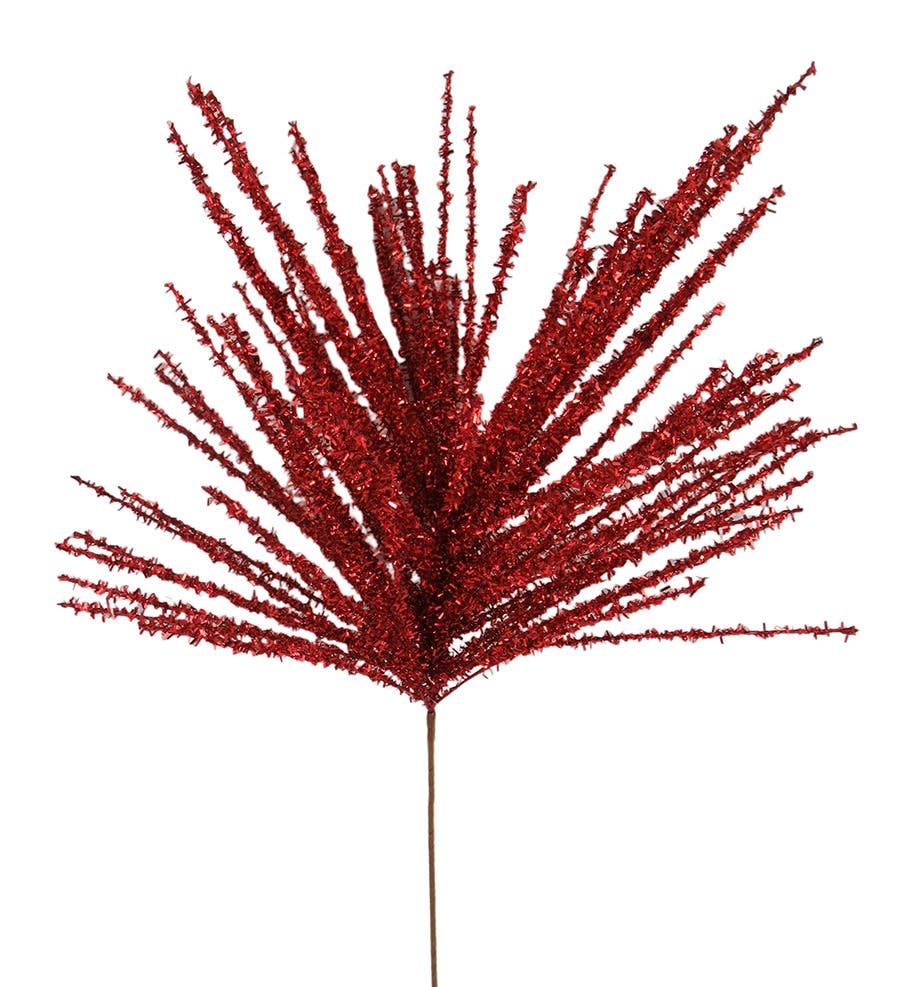 10 x 22 Red Tinsel Burst Spray