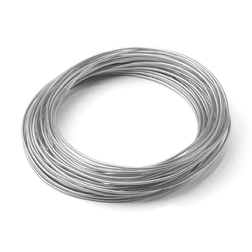 39' Silver 12 Gauge Aluminum Wire