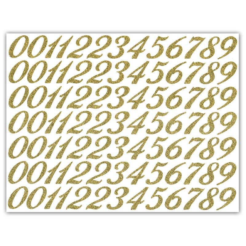 1.5 Glitter Numbers, 91-Sheet