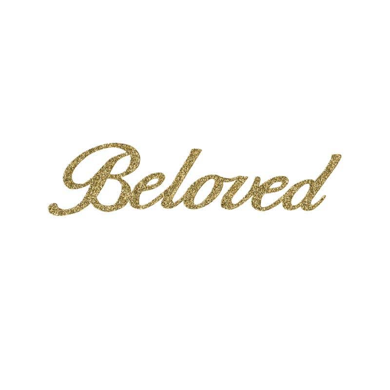 1.5 Beloved Gold Script, 12-Sheet