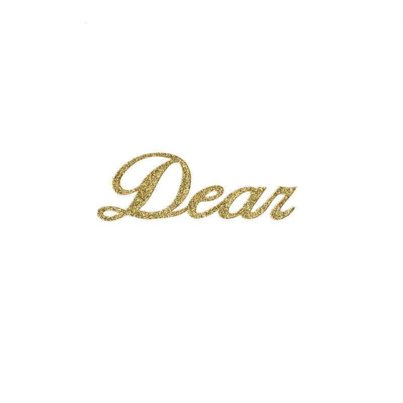 1.5 Dear Gold Script, 22-Sheet