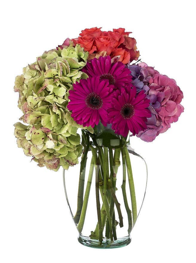 10.25 Clear Glass Garden Vases, 6-Case