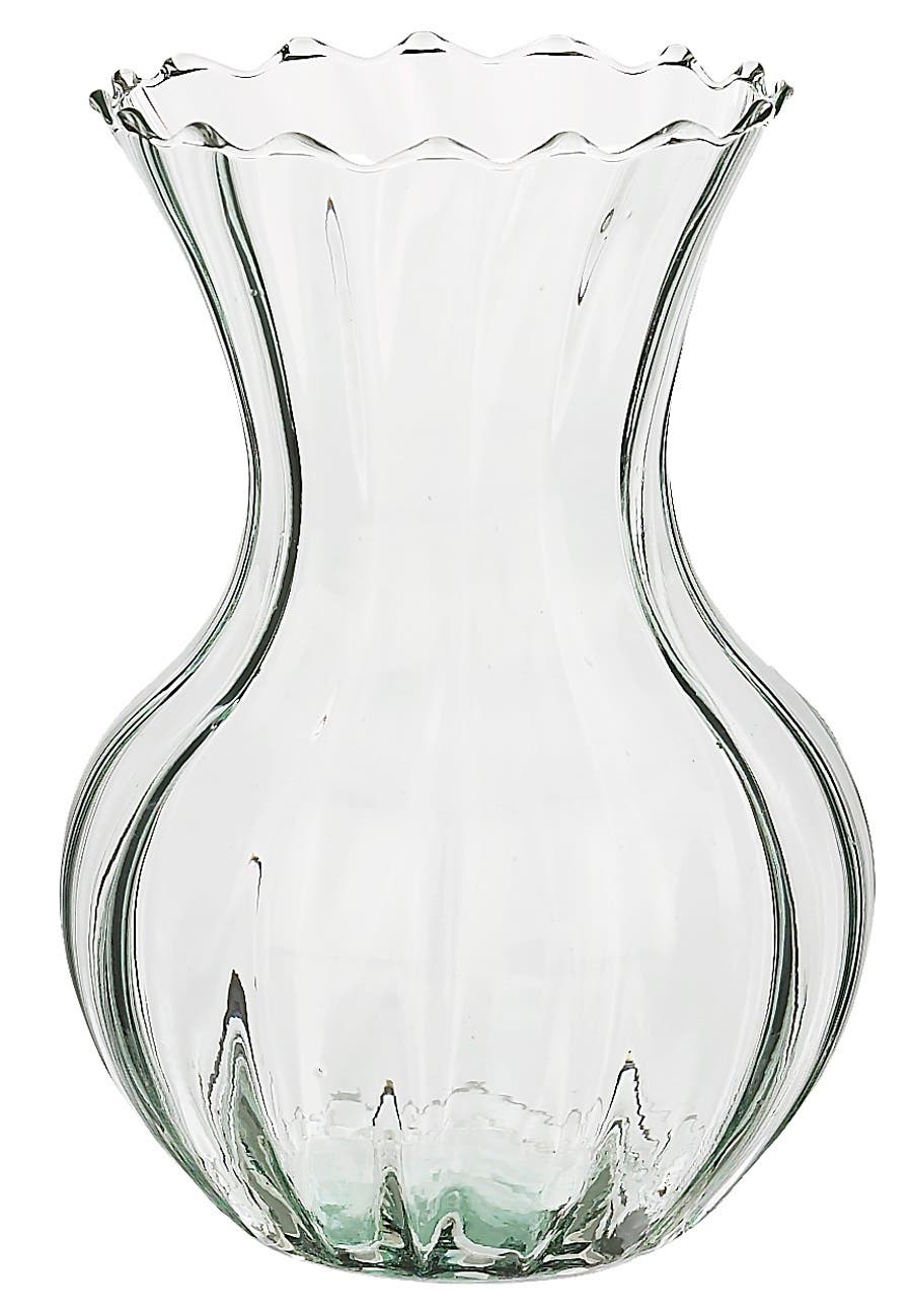 7 Clear Rio Optic Vases, 12-Case