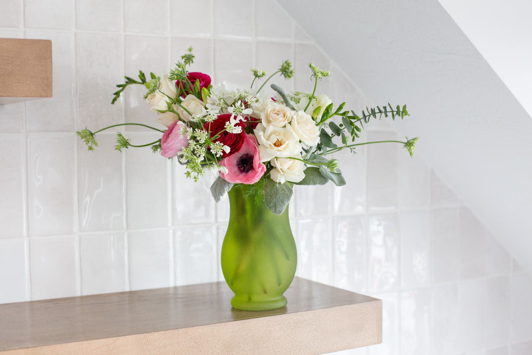 Green 7 Assorted Regency Vase